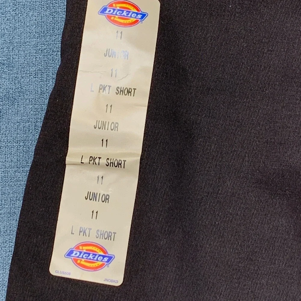 Dickies Shorts Womens 11 Black Cotton Stretch Pockets Outdoor Flat Front Zip Fly